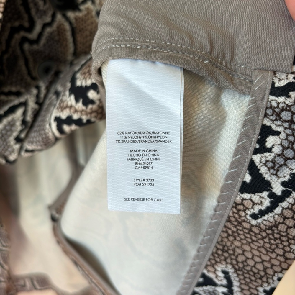 Cabi Python Snake Double Breasted Pocket Blazer I… - image 4